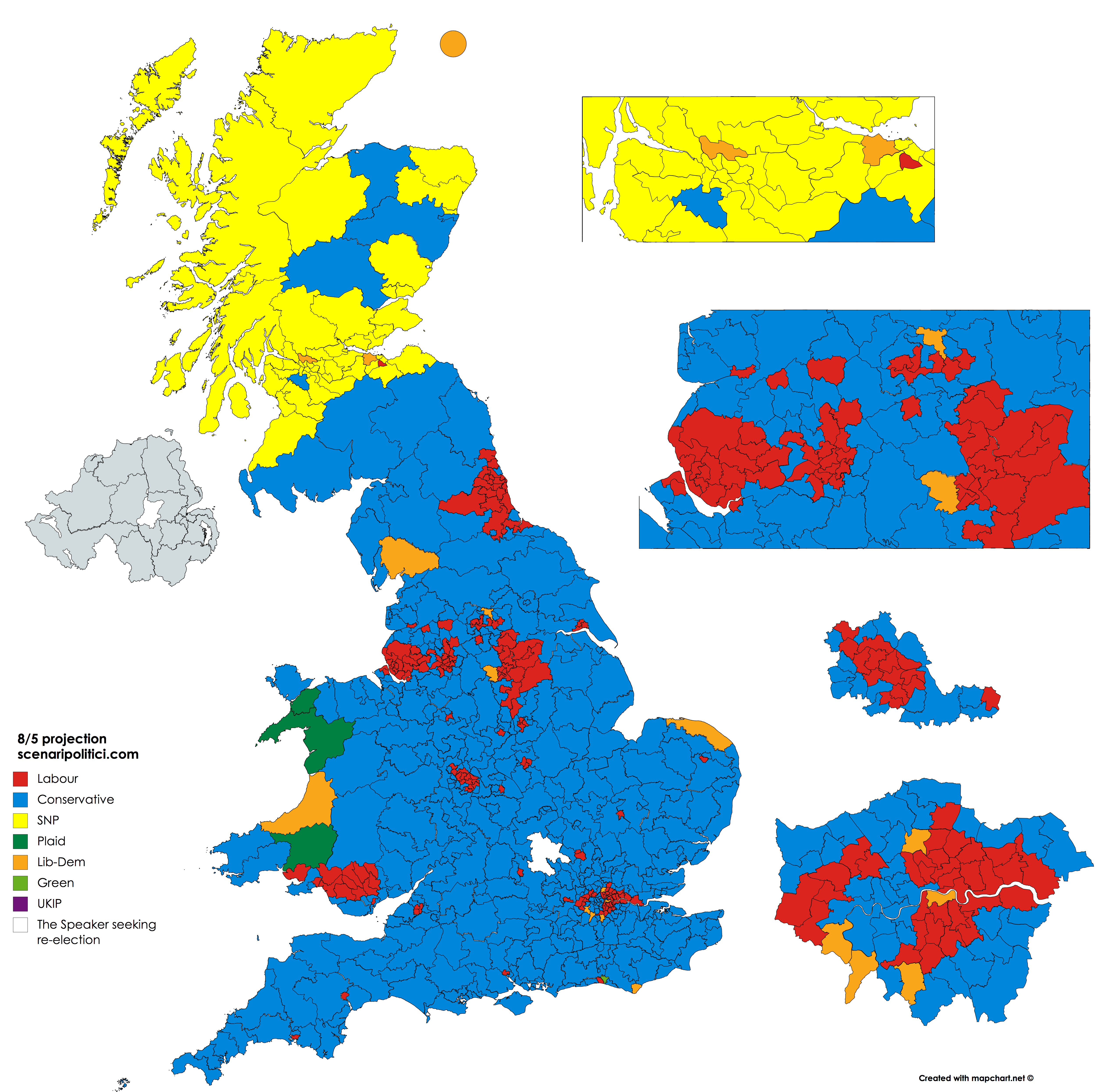 uk constituency predict click map