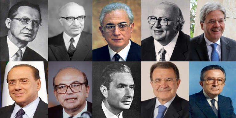 Da De Gasperi a Gentiloni. Il cursus honorum dei Primi Ministri Italiani.
